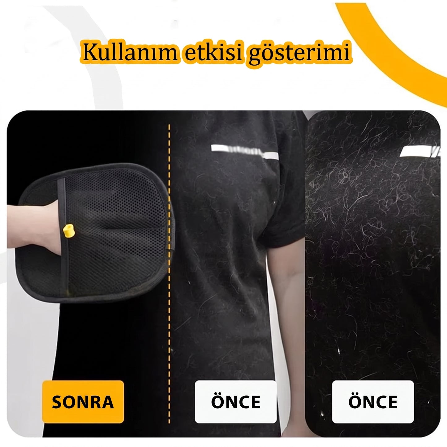 Kataistudios Tüy Toplama Eldiveni — Koltuk, Araba ve Tımar için